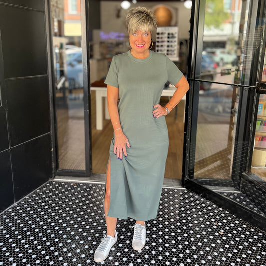 All Around Best Maxi Dress - Sage Leaf