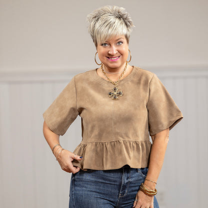 Rosa Top - Brown