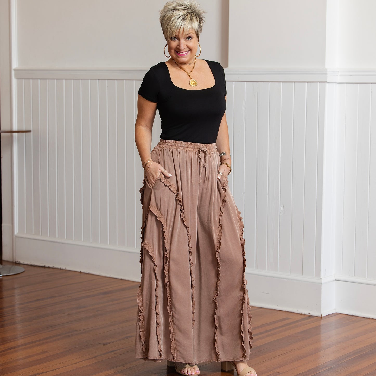 Fashion Forward Pants - Brown