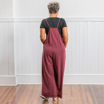 Dana's Favorite Jumpsuit - Burgundy