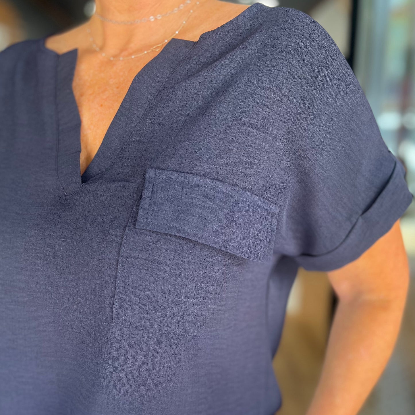 Savvy in Navy Top