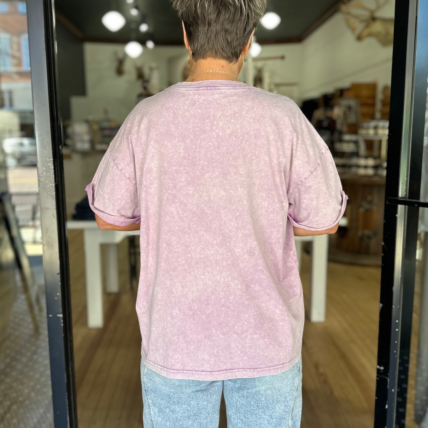 Cowboy Me Away Top- Lavender