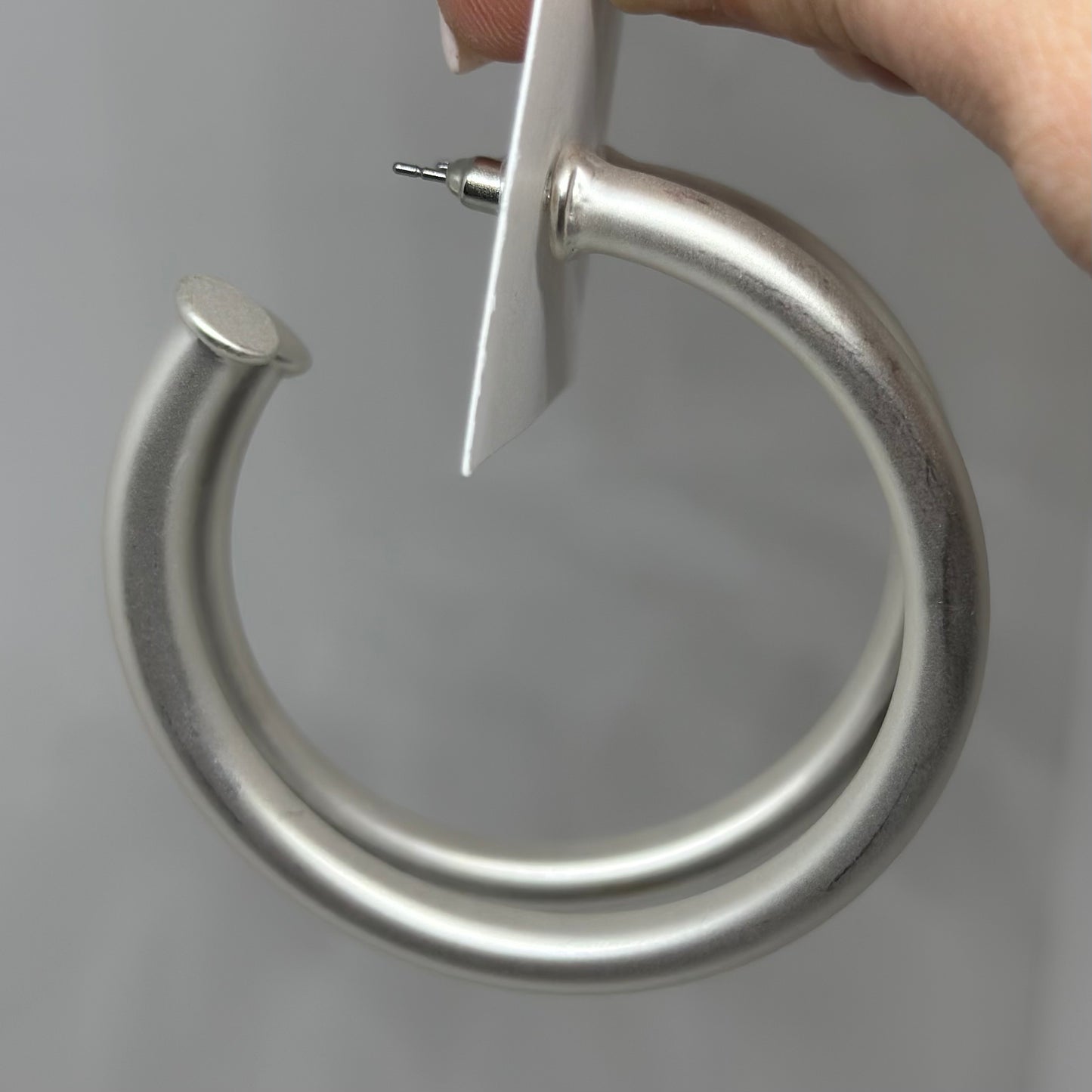 57MM Tube Hoops- Matte Silver