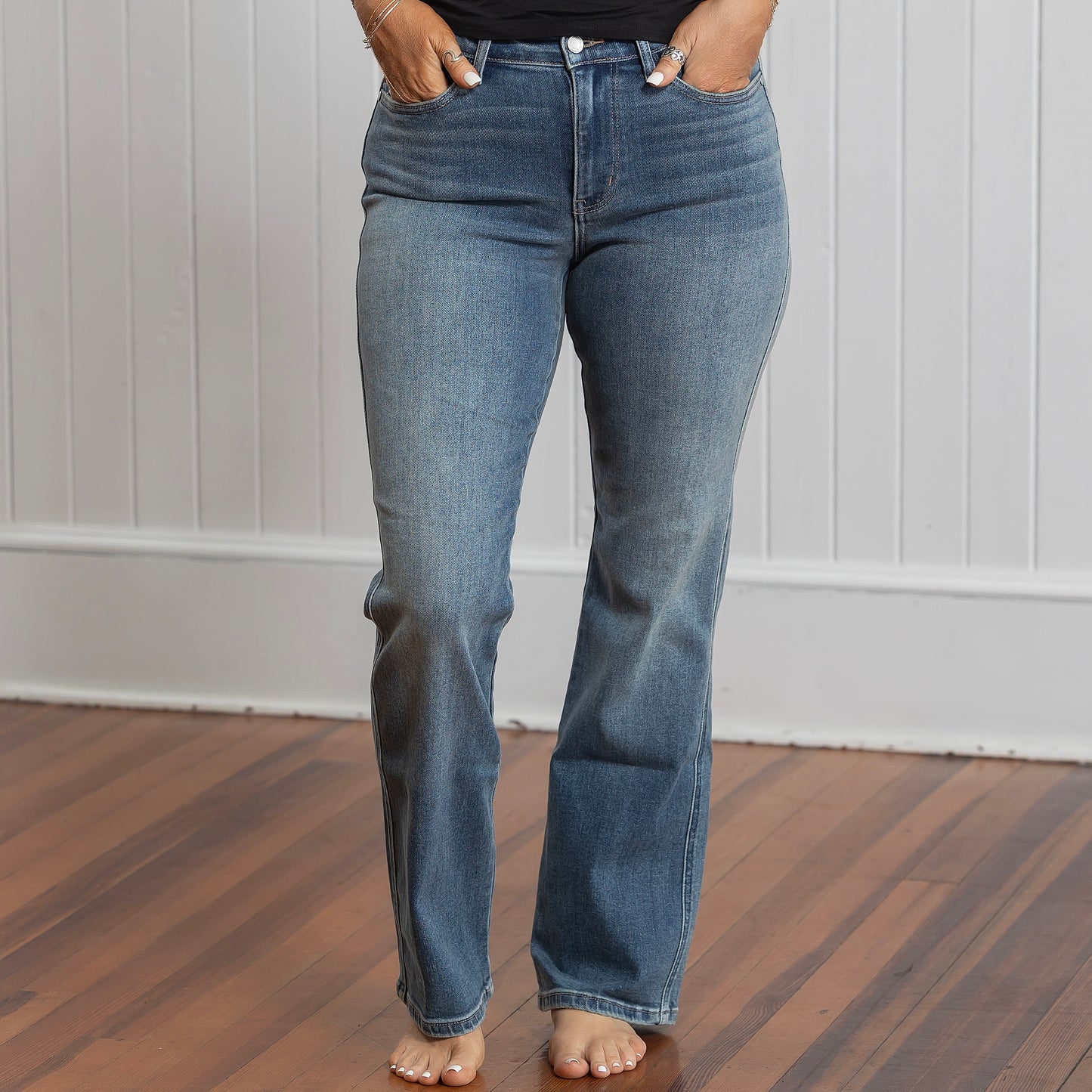 Judy Blue MR Alex Bootcut Jeans - Dark