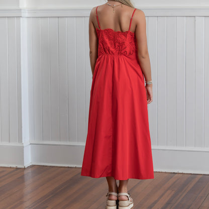 Reya Maxi Dress - Red