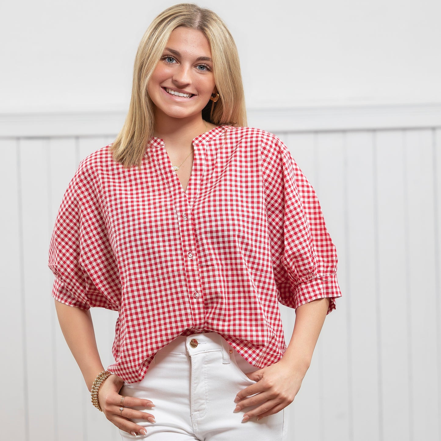 Pause & Picnic  Shirt - Red
