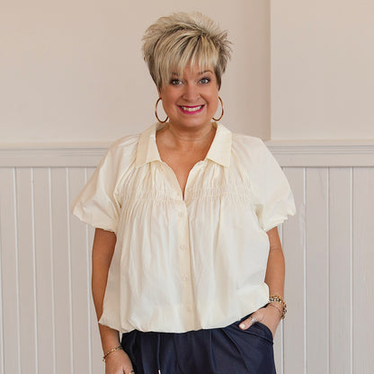 Isn't She Lovely Top - Cream