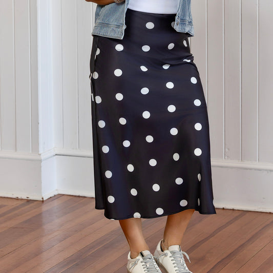 Cruella Inspired Skirt - Blk/Wht