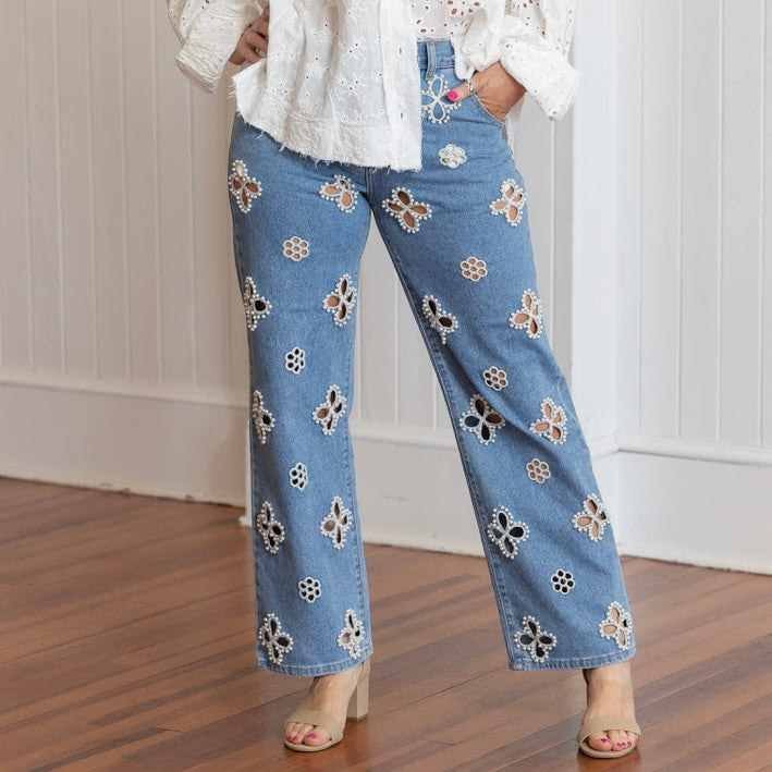 Bringing he 80's Back Jeans - Denim