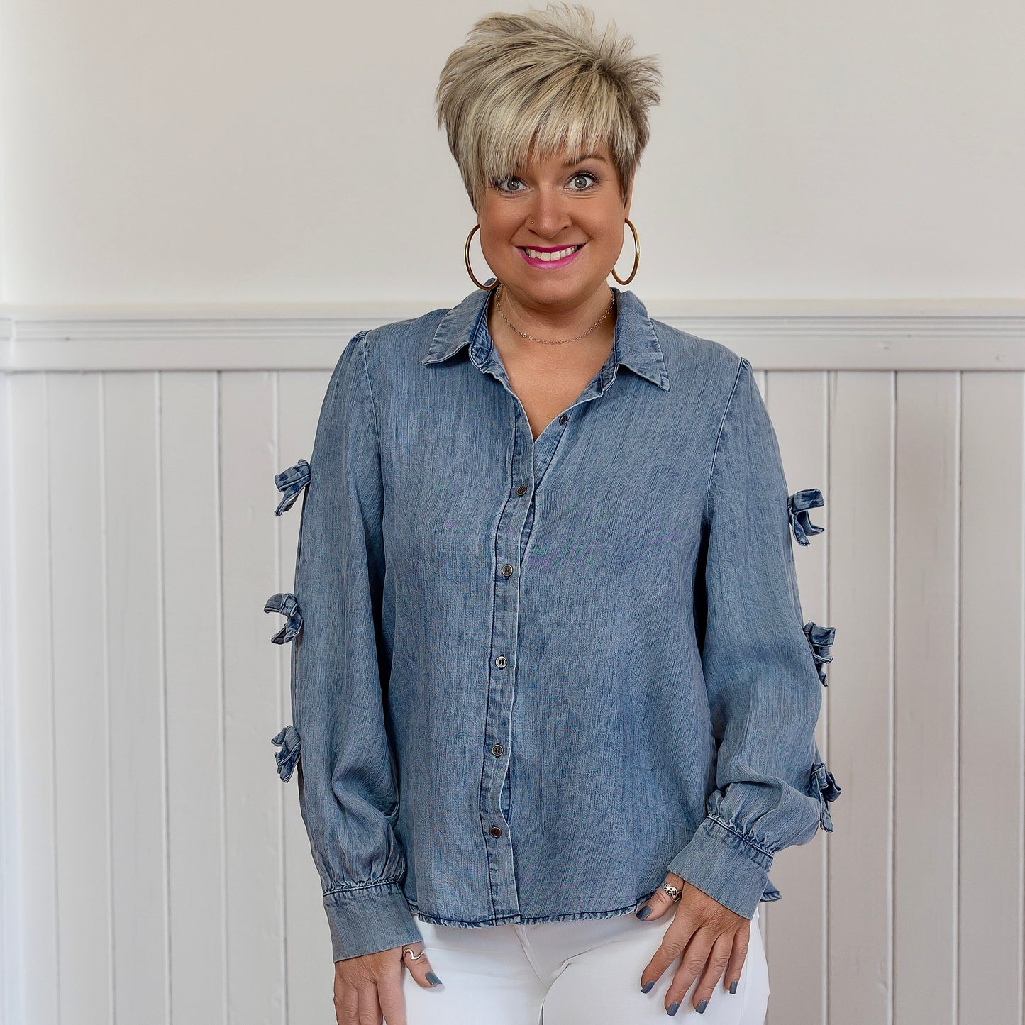 Love Struck Shirt - Washed Denim