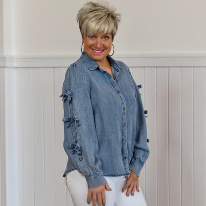 Love Struck Shirt - Washed Denim