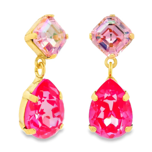TOVA Mini Estelle Earrings - Ultra Fuschia