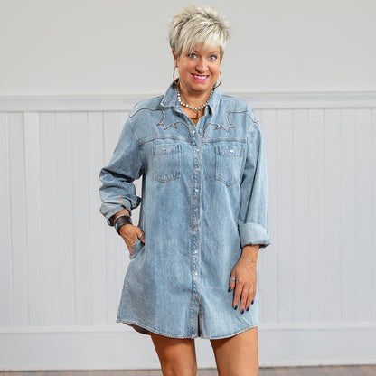 Beth Denim Dress