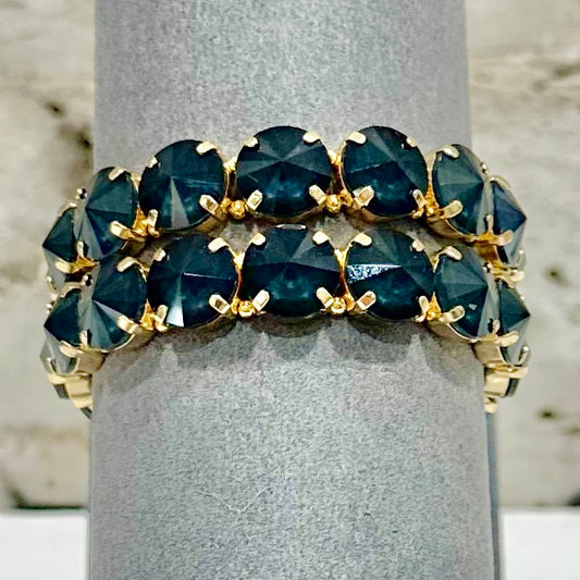 Calista Stretch Bracelet - Deep Blue