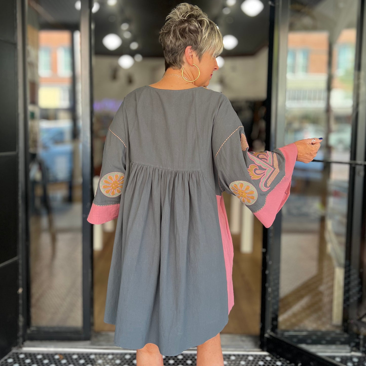 Washed Willow Dress - Teal Rose
