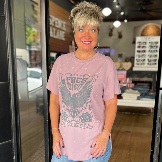 Free Bird Tee - Lavender