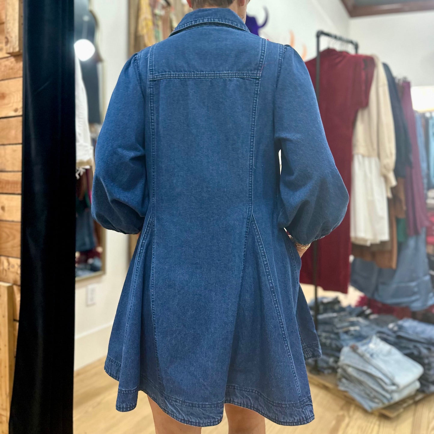 Delightful in Denim Dress