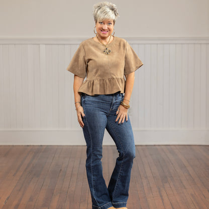 Rosa Top - Brown