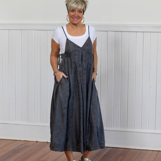 Boujee in Denim Jumpsuit - Assorted