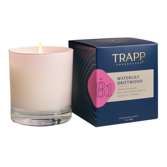 No. 81 Waterlily Driftwood- 7oz Signature Candle