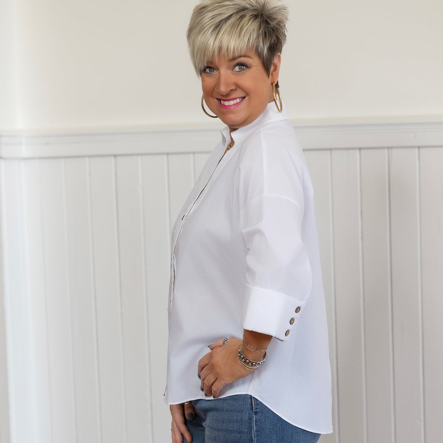 Louise Inspired Top - White