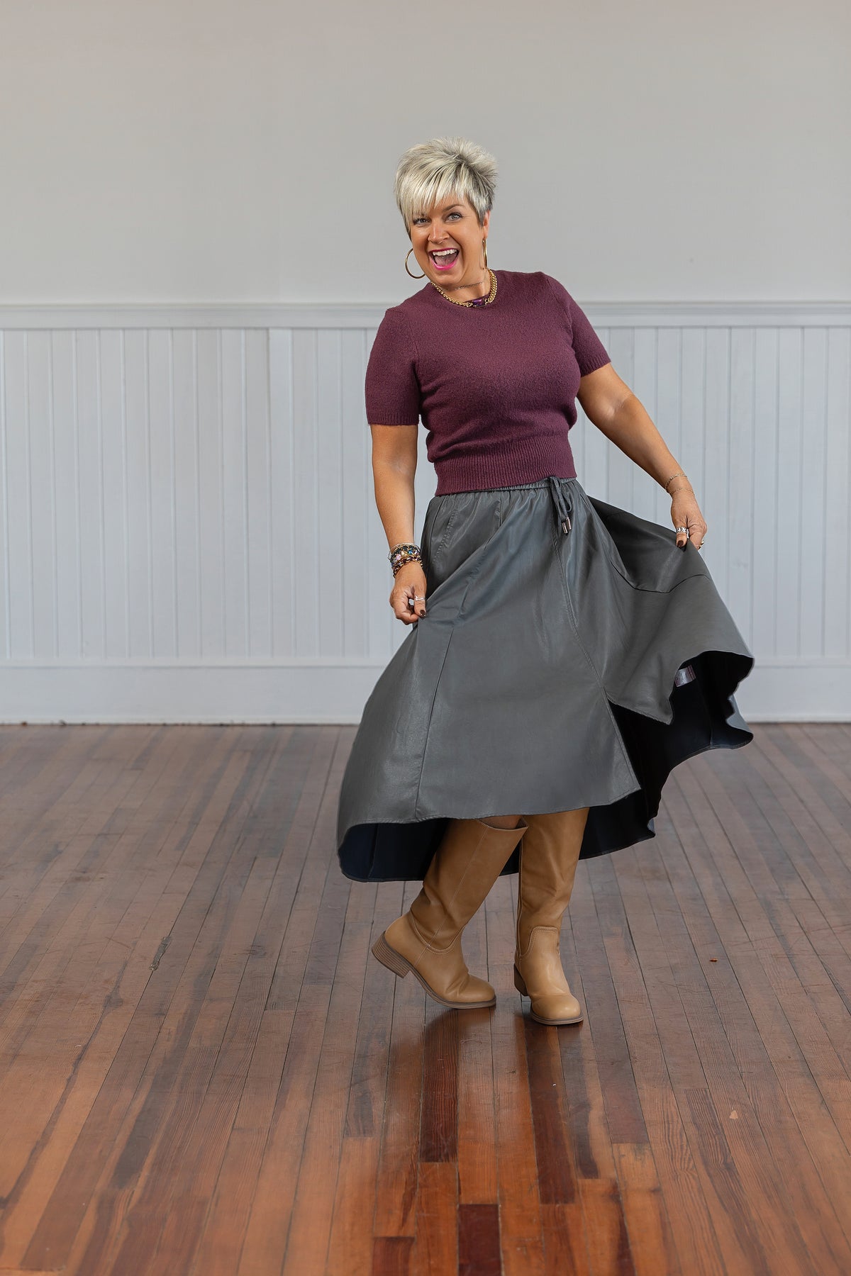 Latitude Skirt - Grey