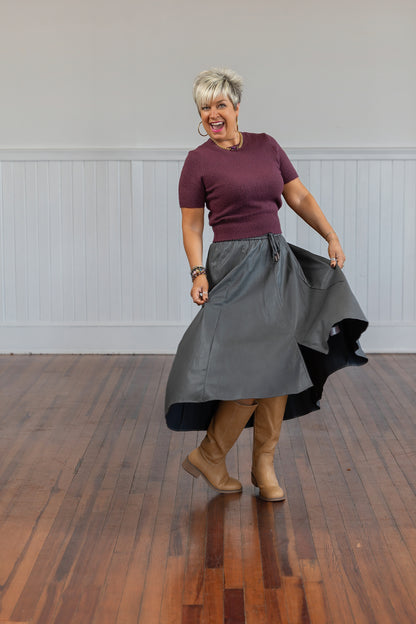 Latitude Skirt - Grey