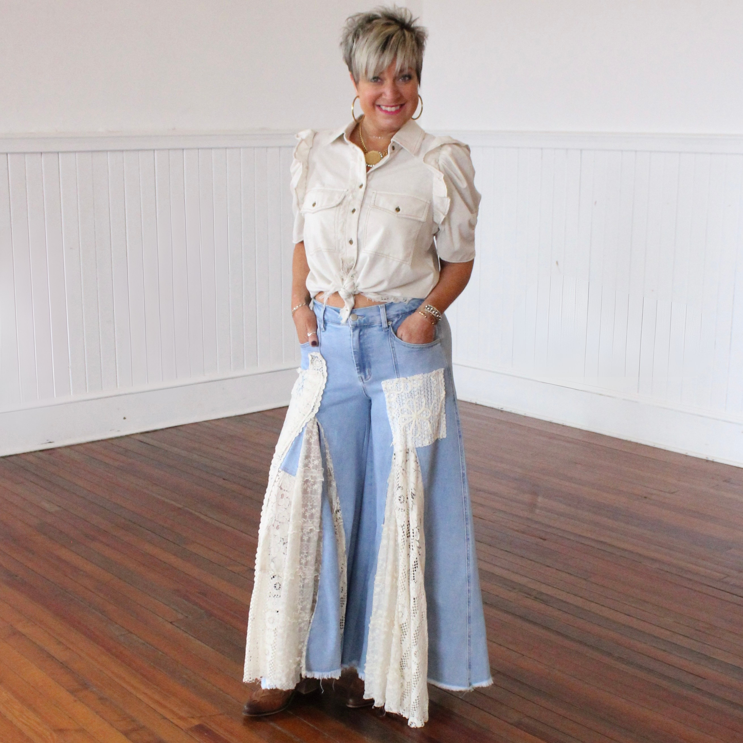 Lainey Inspired Pants - Denim