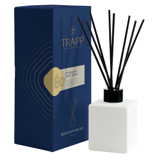 No. 80 Vanilla & Soft Musk- 4oz Reed Diffuser Kit