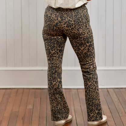 Judy Blue HW Bootcut Leopard Jeans