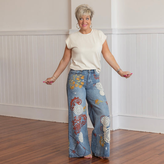 70's Inspired Jeans - Denim