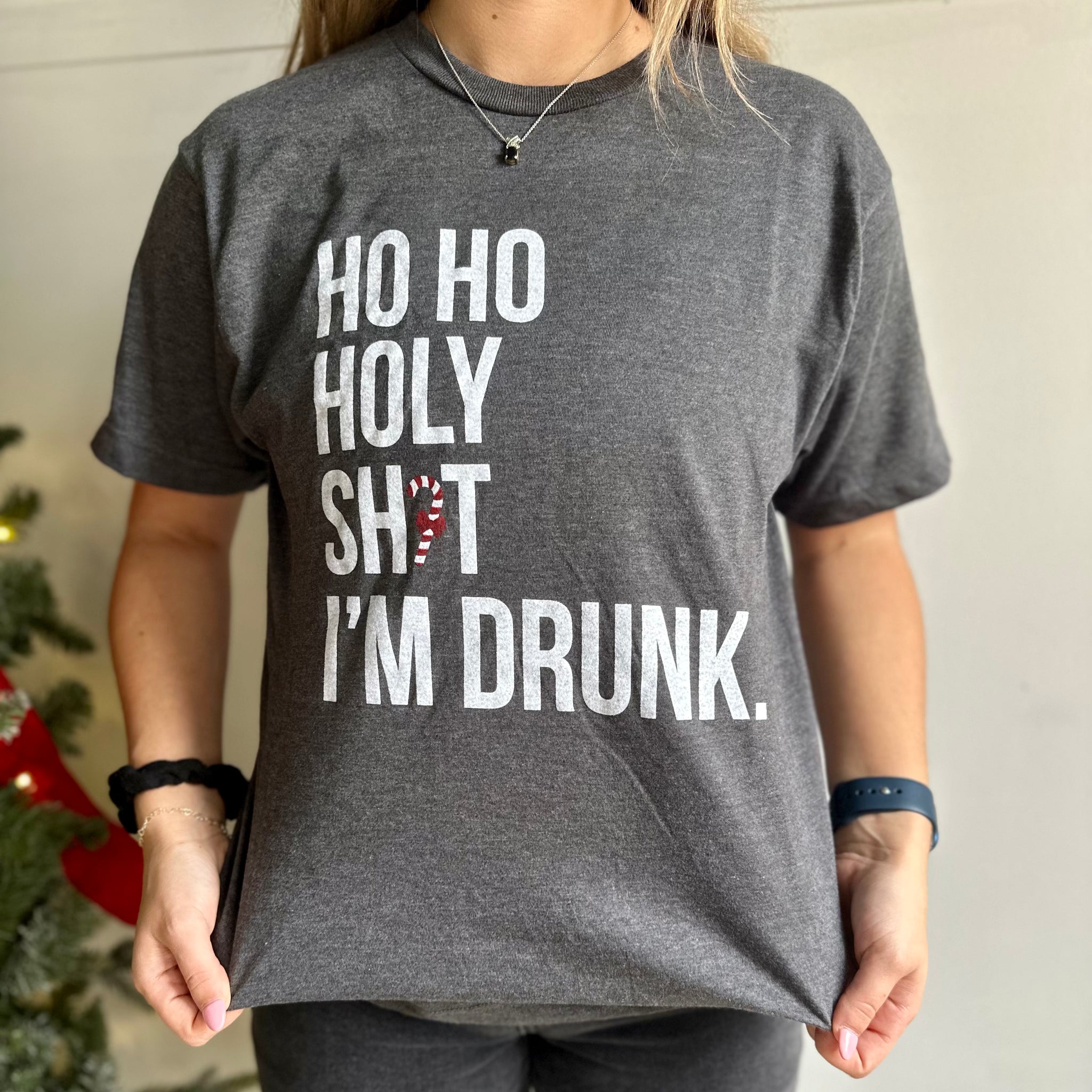 "HoHo Holy Sh*t" Tee- Charcoal