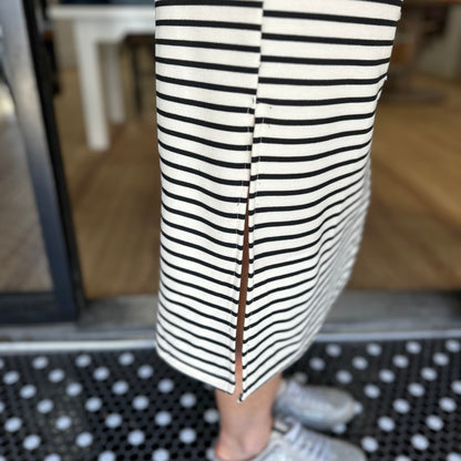 Huntington Beach Dress - Black/Cream