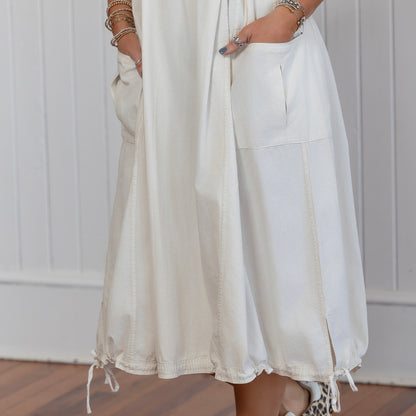 Off-Duty Edge Dress - Ecru