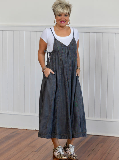Boujee in Denim Jumpsuit - Assorted