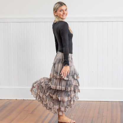 True Romance Skirt - Charcoal