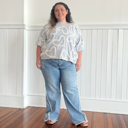 Judy Blue HW Retro Wide w/Twisted Outseam Jean