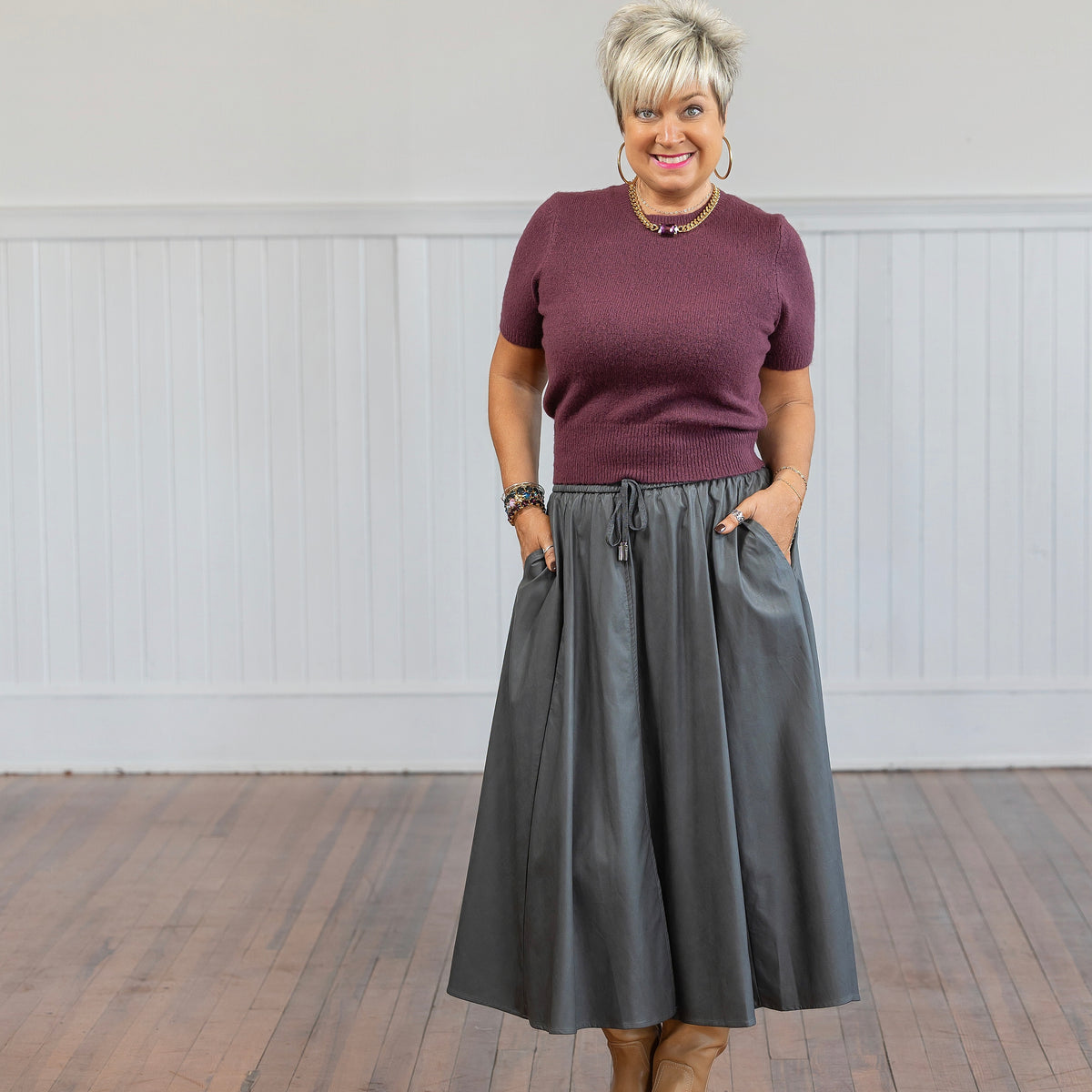 Latitude Skirt - Grey