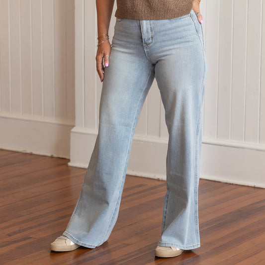 Judy Blue TC Retro Wide Leg - Light