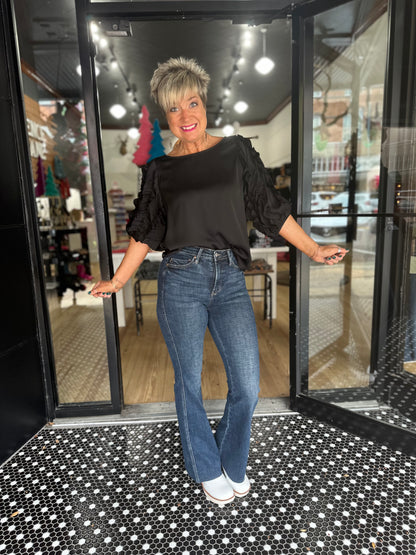 Just in Time Blouse - Black