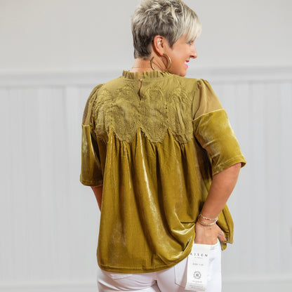 She's a Keeper Top - Matcha Green