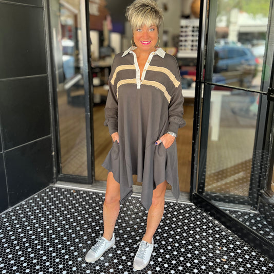 Made for Pam Dress - Charcoal