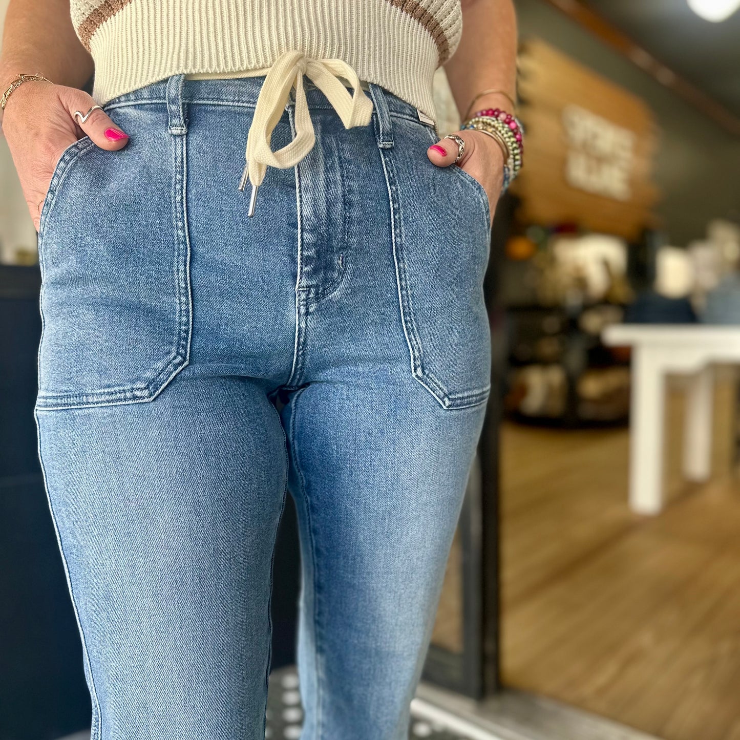 Judy Blue HW Denim Jogger