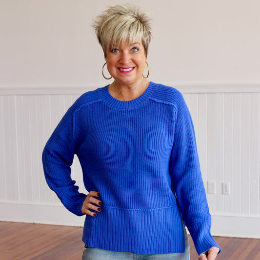 Arctic Dream Sweater- Cobalt