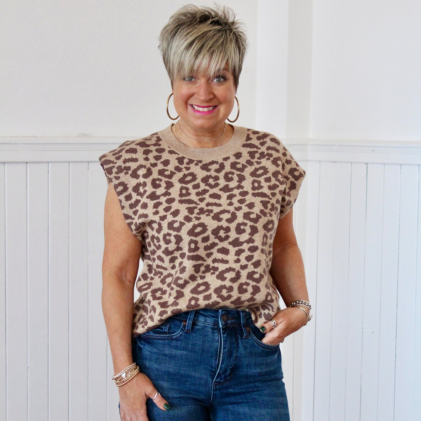 On the Prowl Top - Leopard