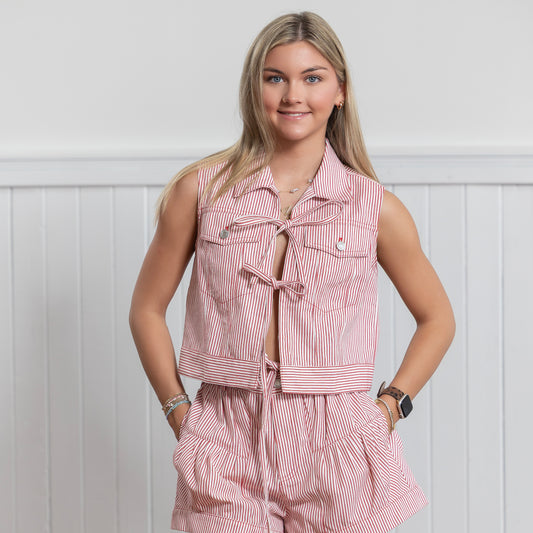 Railroad Top - Red Stripe