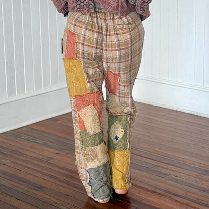 Traveling On Patchwork Pants