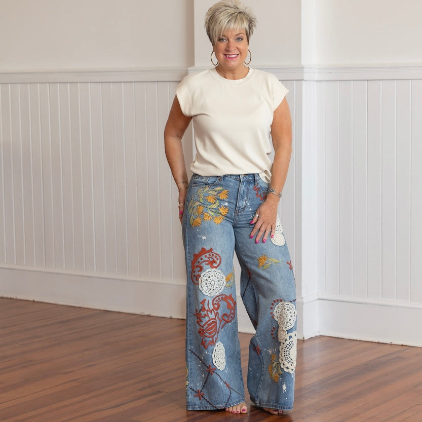70's Inspired Jeans - Denim