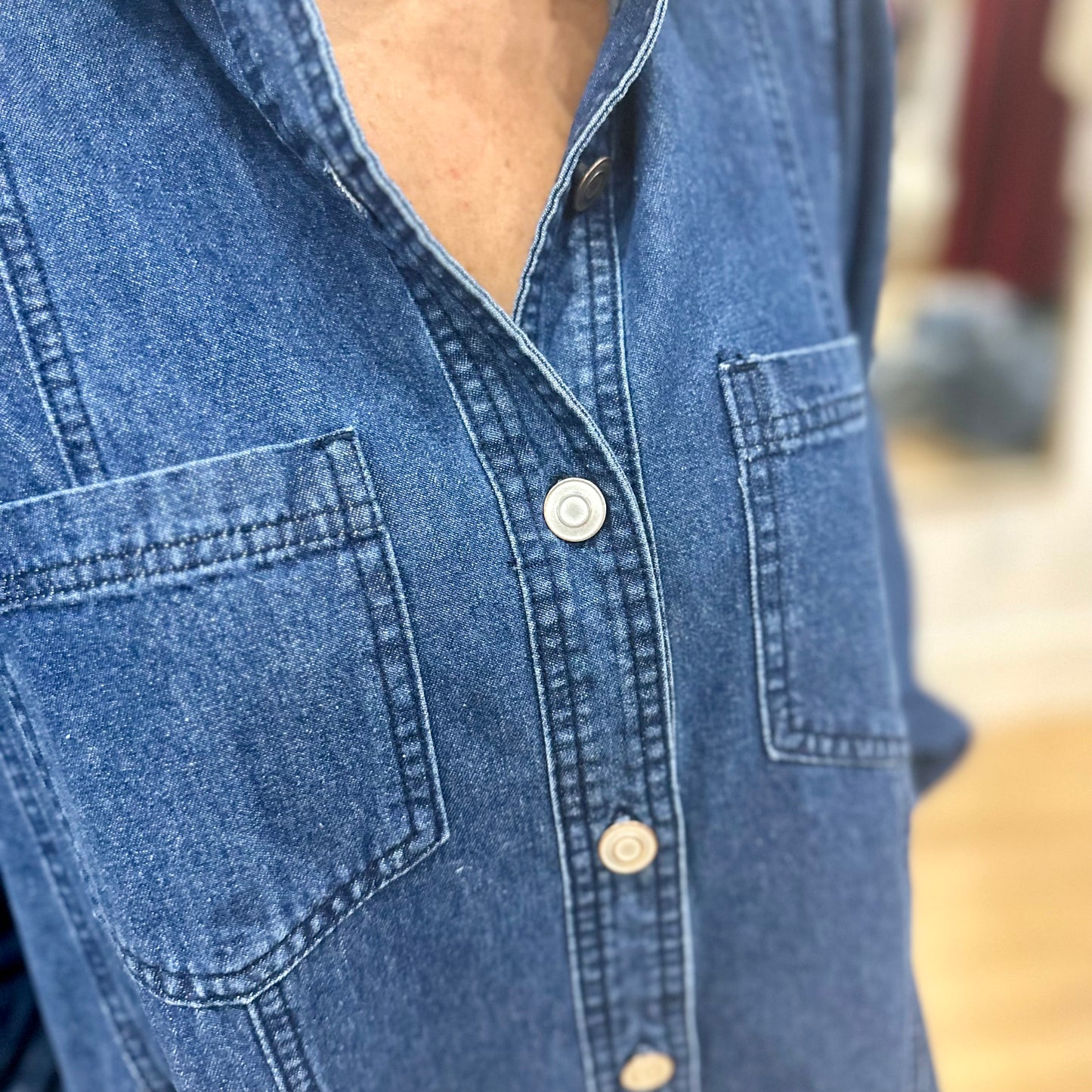 Delightful in Denim Dress