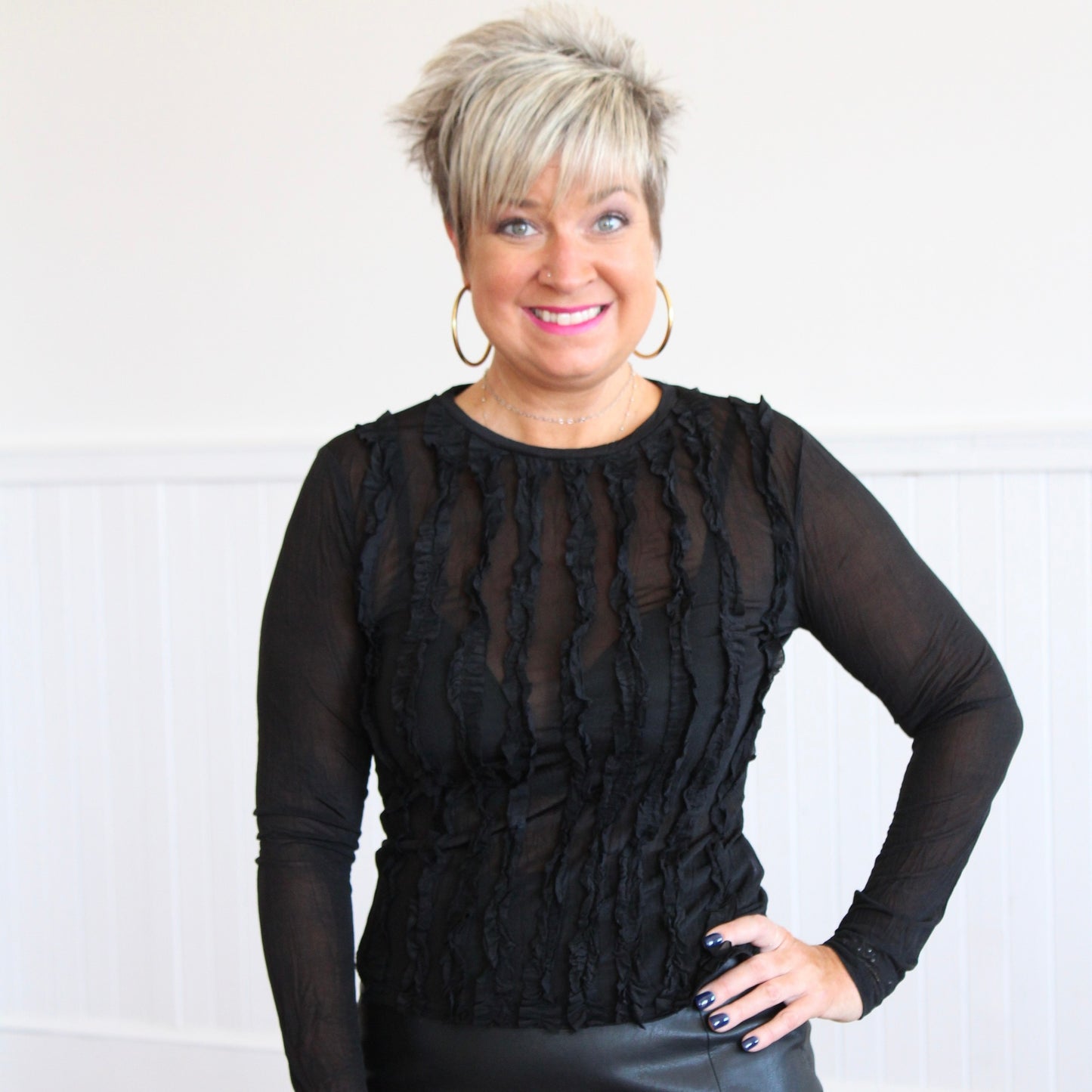 The Megan Top - Black